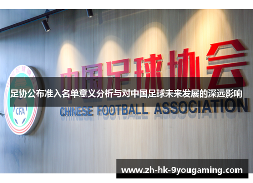 足协公布准入名单意义分析与对中国足球未来发展的深远影响